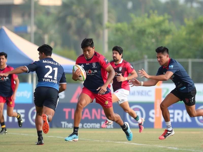 Pune Rugby Titans Game Action